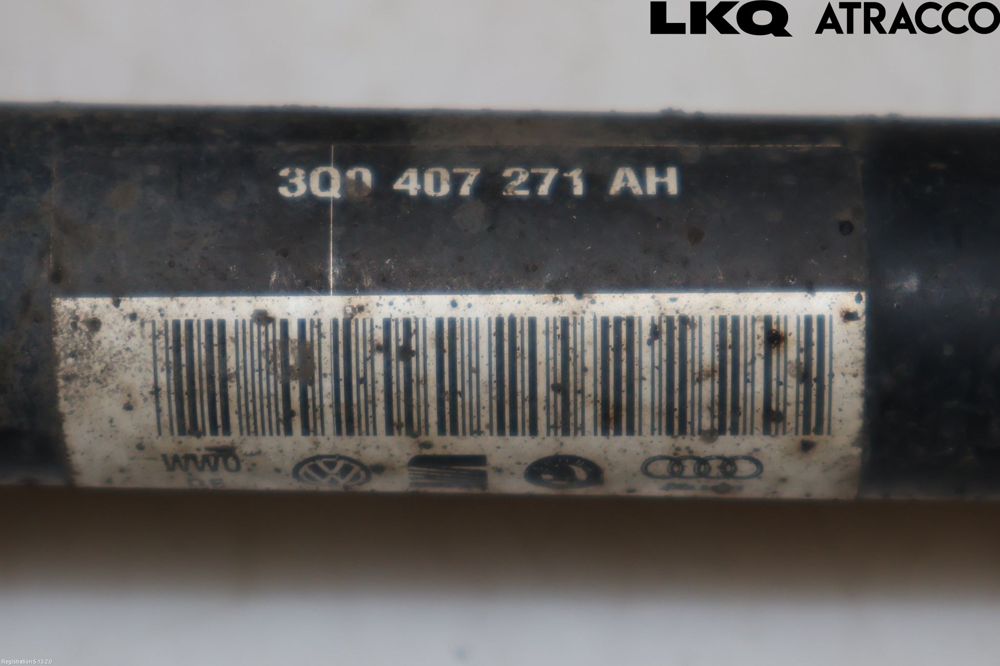 Volkswagen VW PASSAT 15-19 Drivaxel Fram Vänster