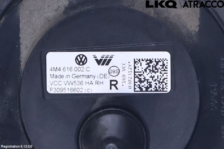 Volkswagen VW TOUAREG CR 18- Nivå-Luftfjädring Bälg