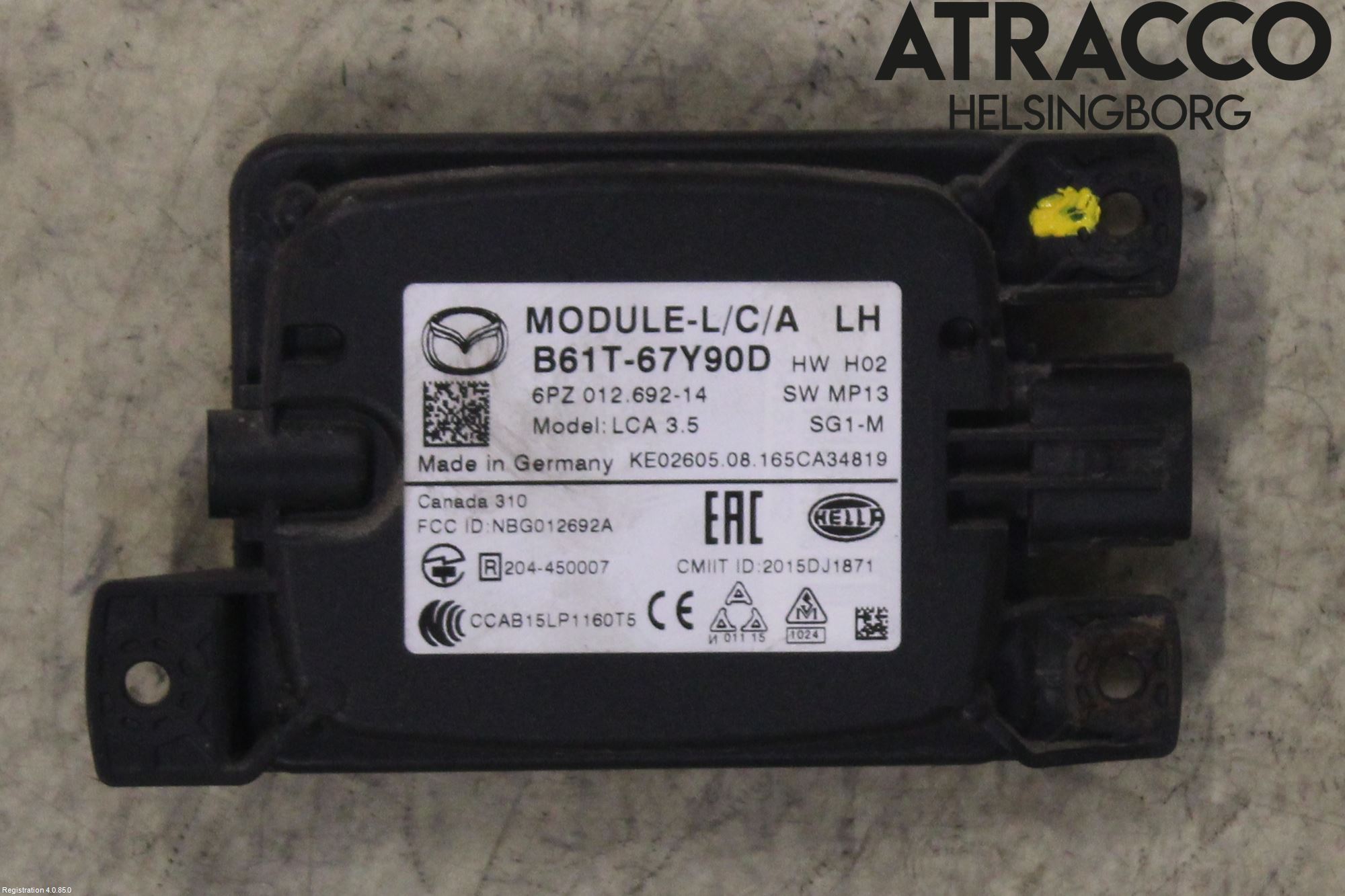Mazda 3 III 14-19 Sensor Aktivt Kollisionsskydd