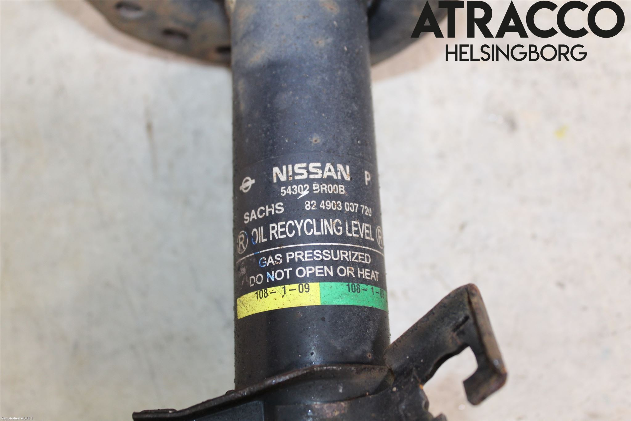 Nissan QASHQAI 10-14 Fjäderben Fram Höger