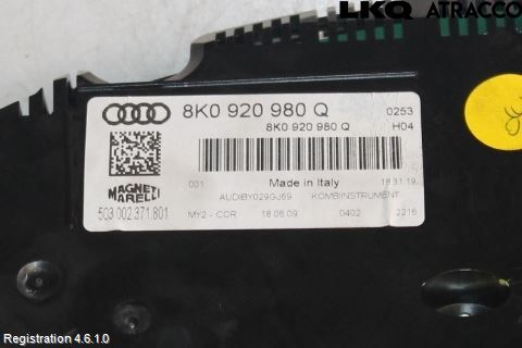 Audi A4/S4 08-11 Instrument Komb