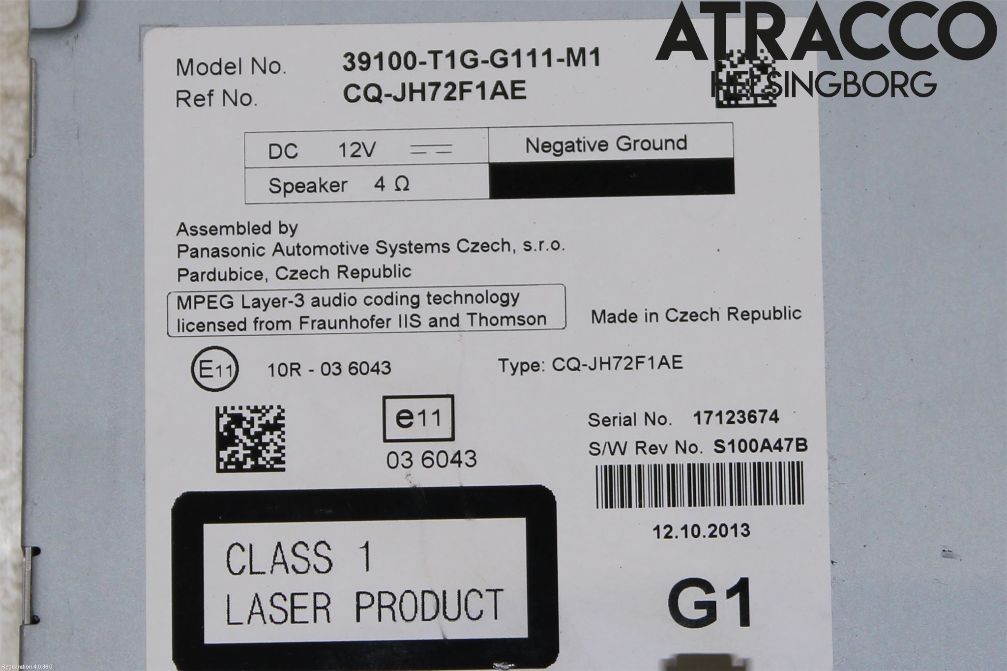 Honda CR-V 13-18 Cd Radio - Multimediapanel