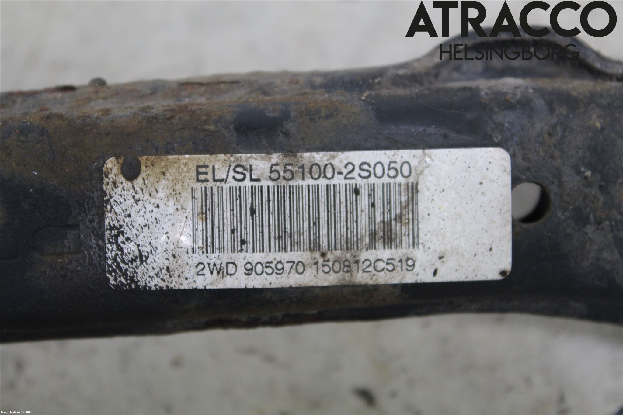 Kia SPORTAGE (SL) 11-15 Bärarm Bak Vänster