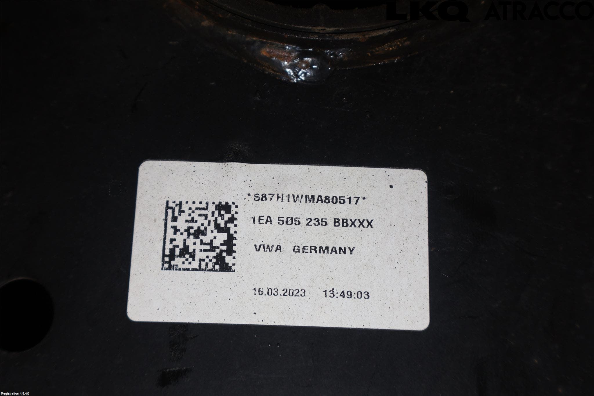 Volkswagen VW ID.3 21- Bakaxelbalk