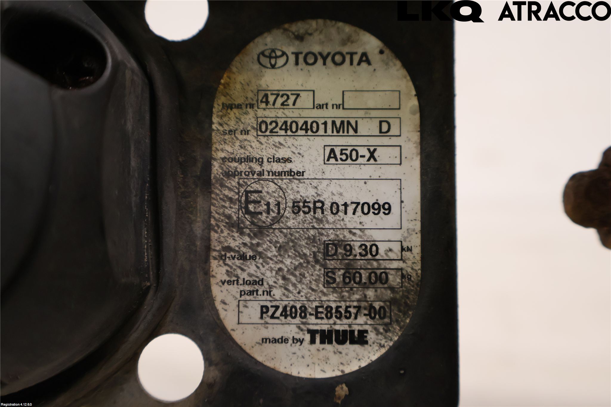 Toyota VERSO 09-18 Dragkrok