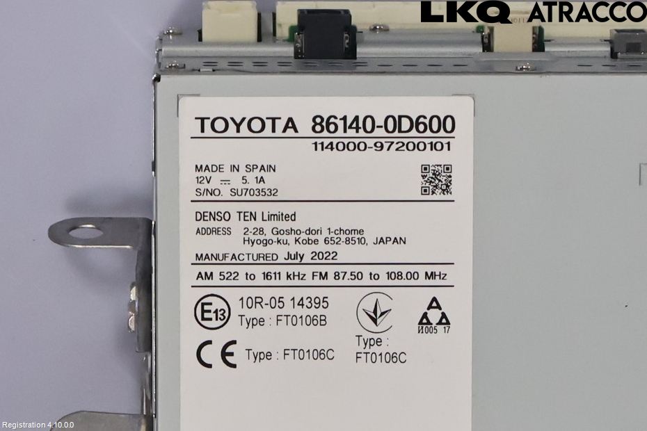 Toyota YARIS CROSS XP21 21- Cd Radio - Multimediapanel