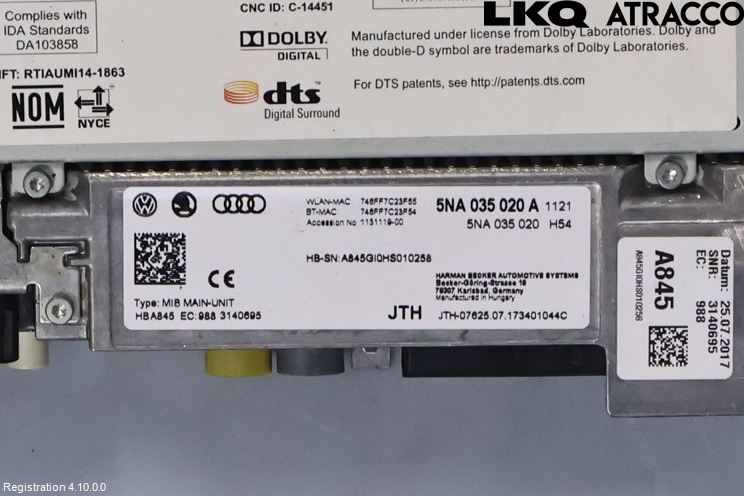 Volkswagen VW ARTEON 17- Cd Radio - Multimediapanel