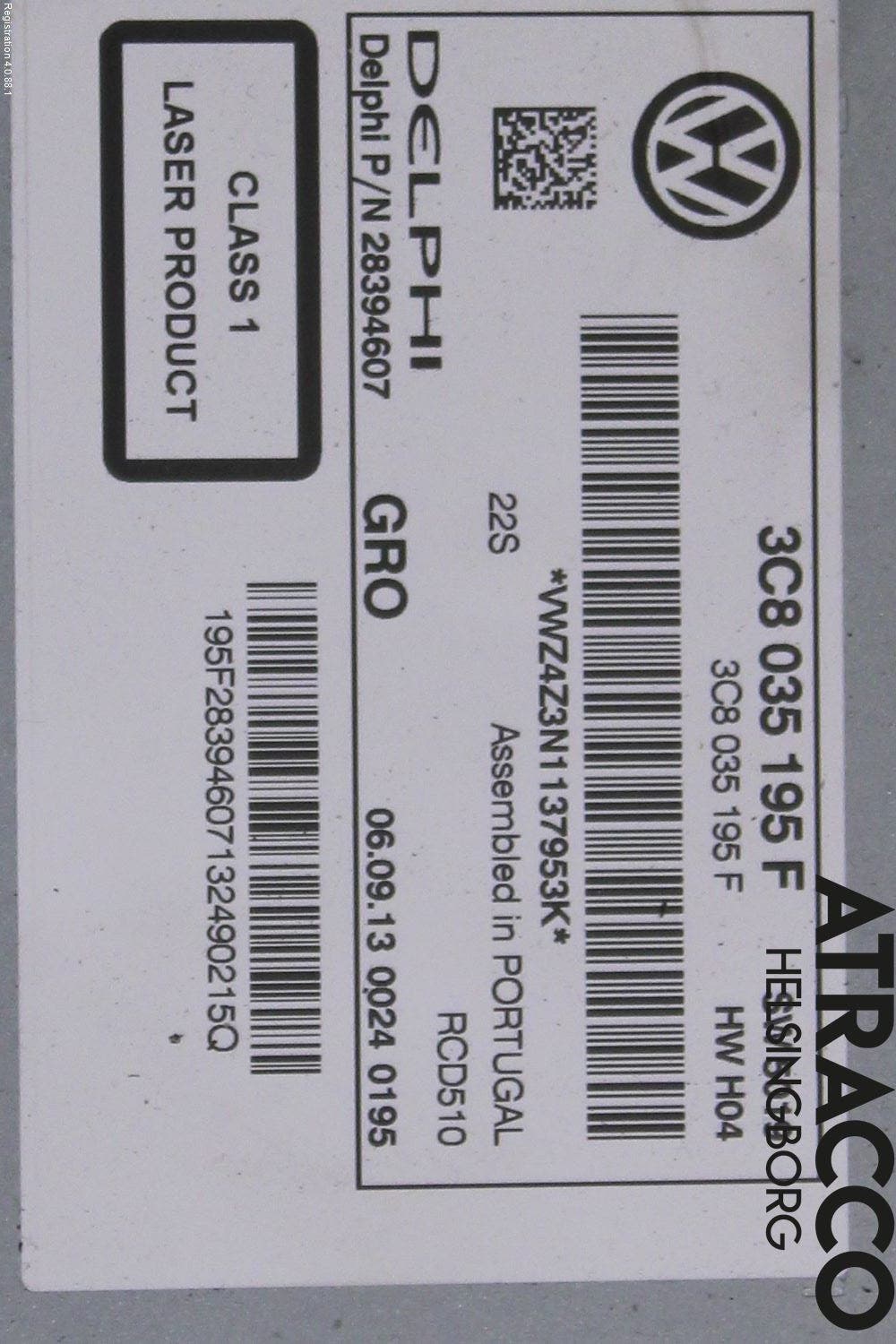 Volkswagen VW PASSAT 11-14 Cd Radio - Multimediapanel