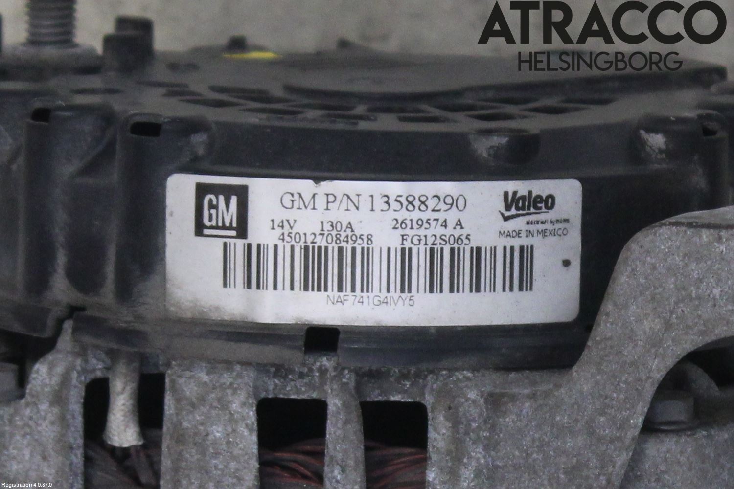 Opel ASTRA J 10-15 Generator