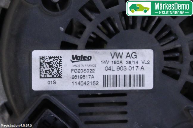 Audi A4 12-15 Generator