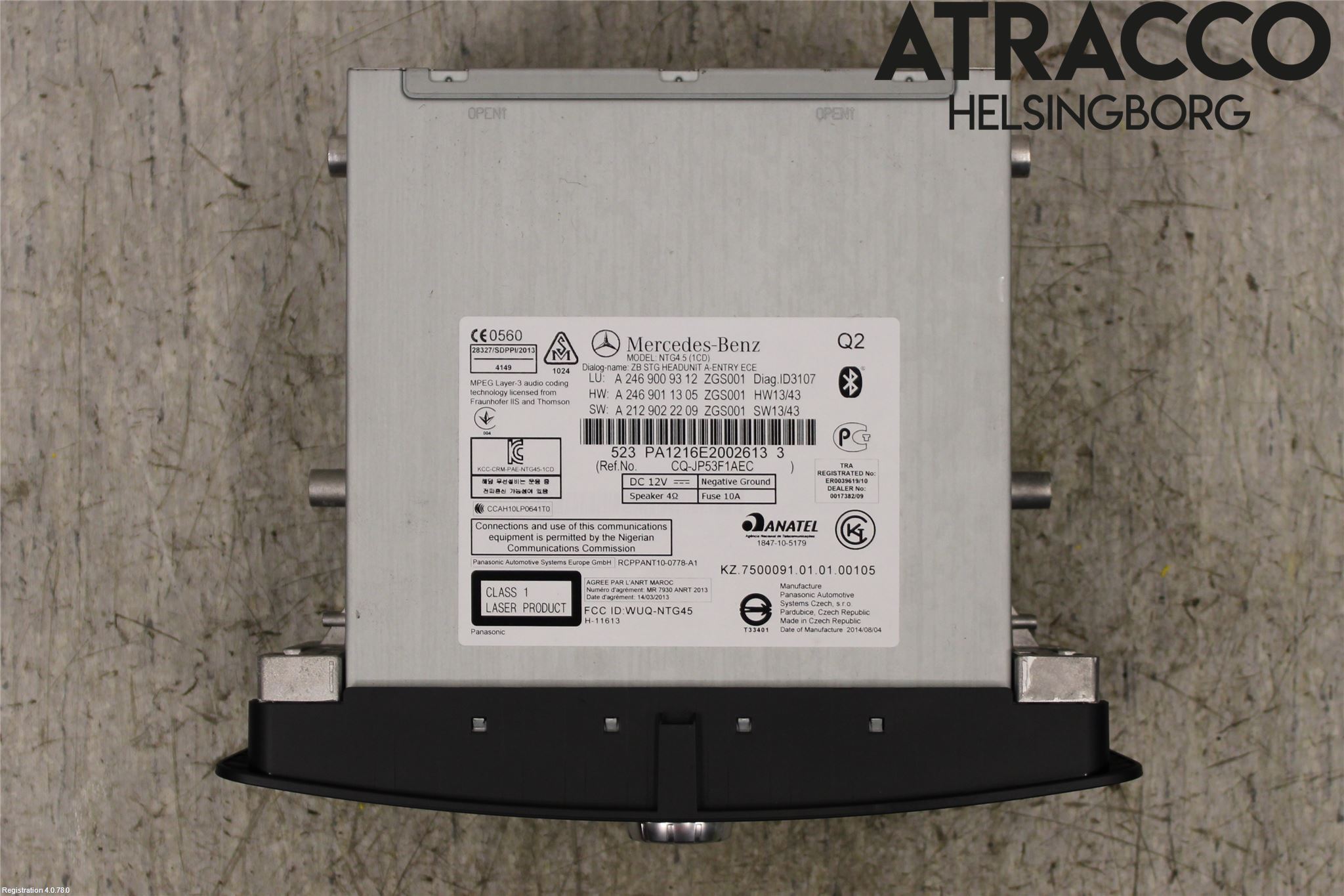 Mercedes-Benz MB A-KLASS (W176) 13-18 Cd Radio - Multimediapanel