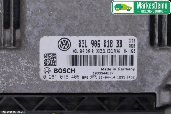 Volkswagen VW GOLF VI 09-13 Styrenhet Inspump Diesel