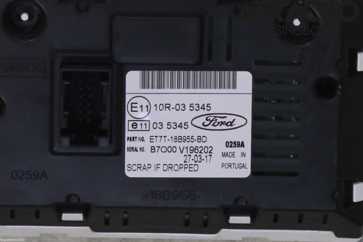 Ford TRANSIT/TOURNEO COURIER 13-23 Multifunktionsdisplay