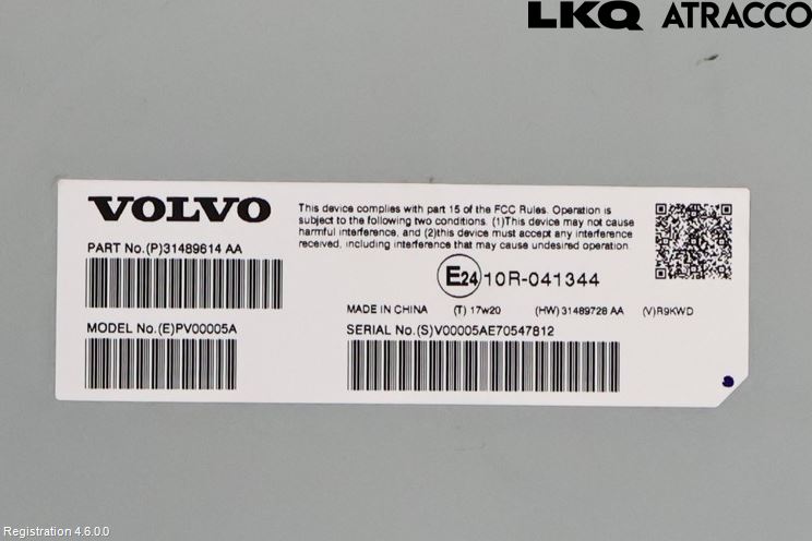 Volvo XC60 18- Radio-Stereo Förstärkare