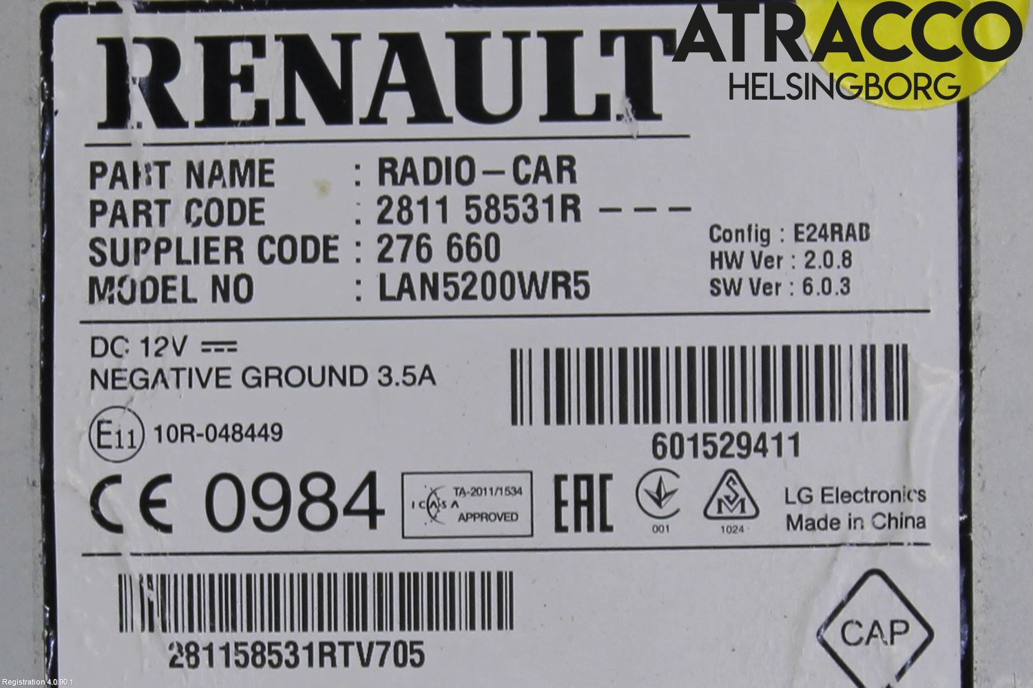 Dacia LODGY 12-18 Cd Radio - Multimediapanel