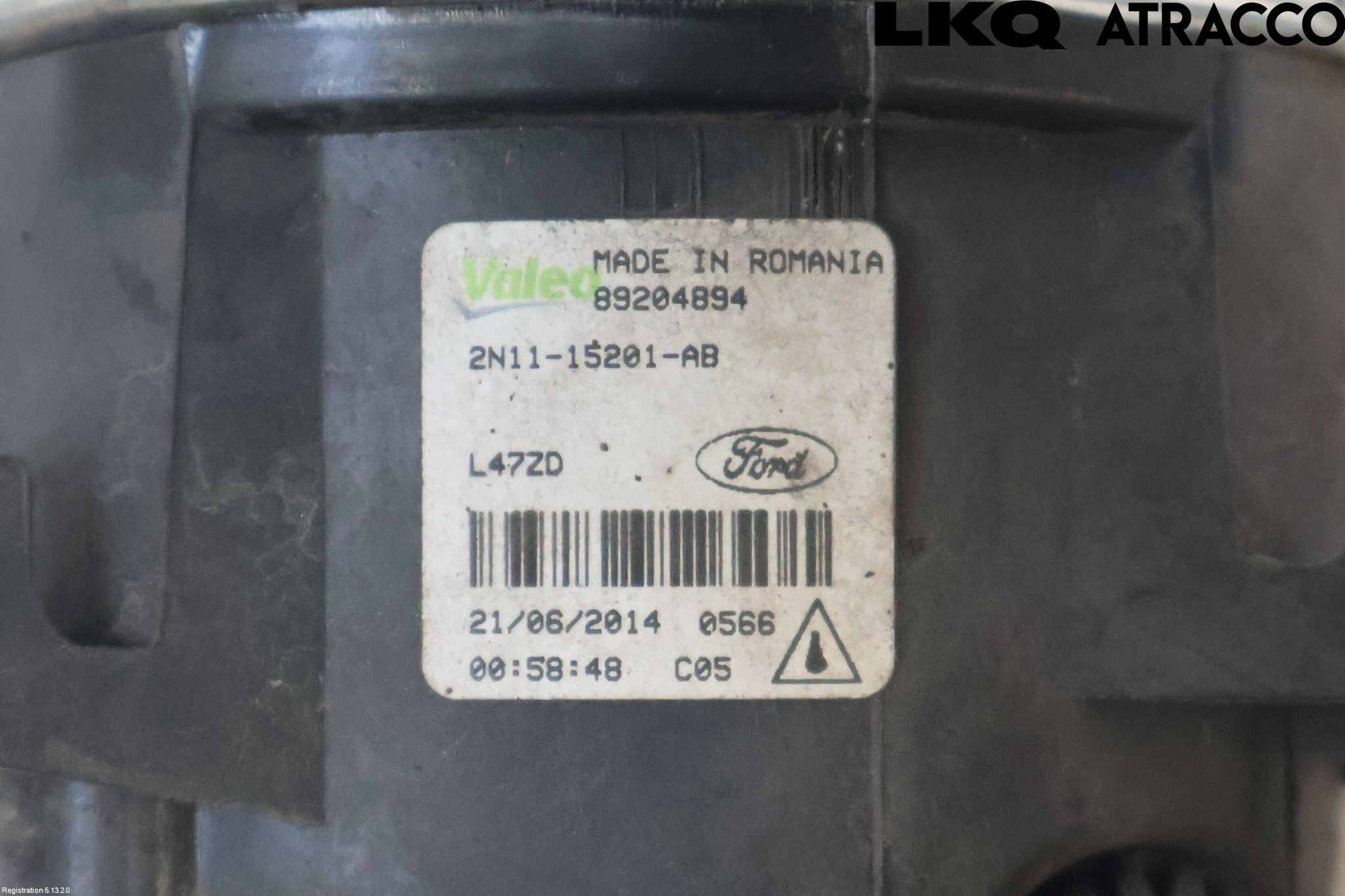Ford FIESTA 13-17 Dimljus-Varselljus Fram
