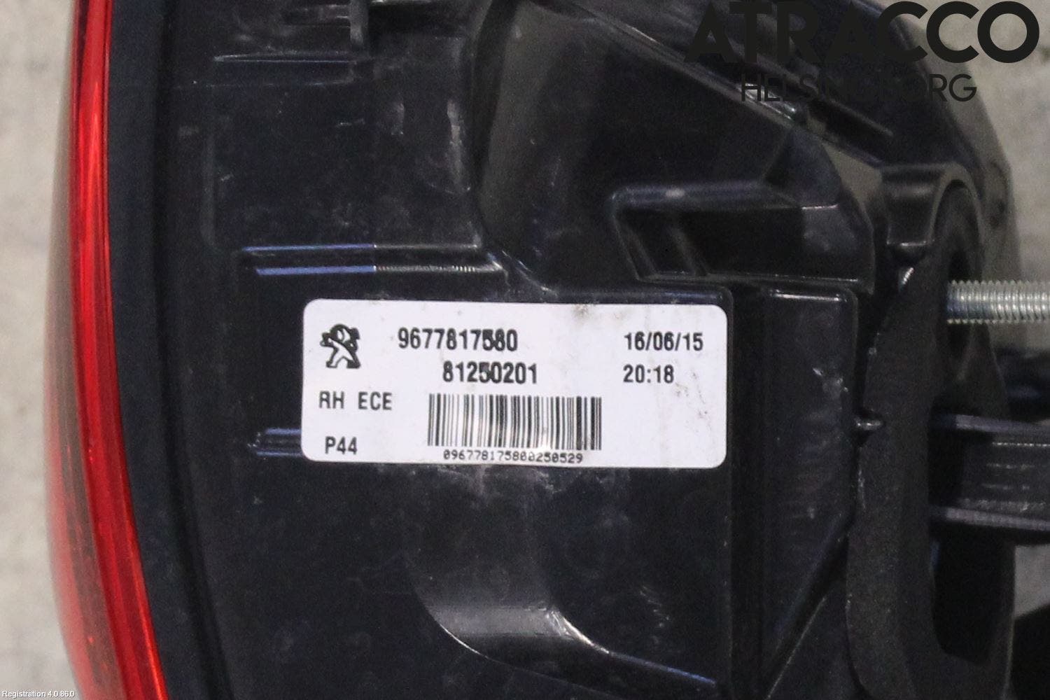 Peugeot 308 14-21 Bakljus Höger