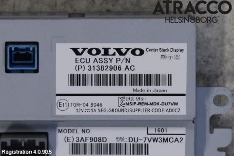 Volvo V70 14-16 Multifunktionsdisplay