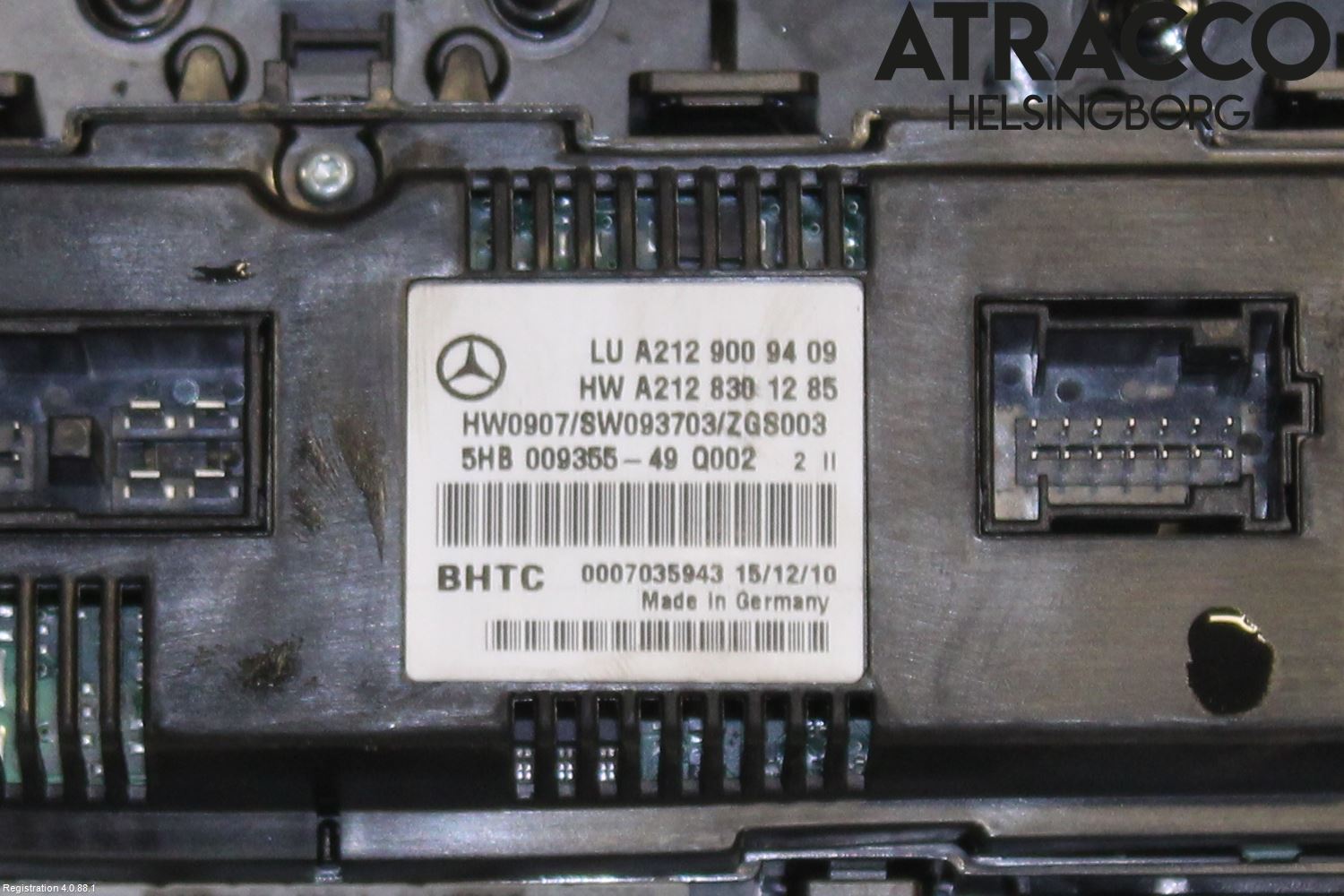 Mercedes-Benz MB E-KLASS (W212) 09-16 Ac Styrenhet Ac Manöveren