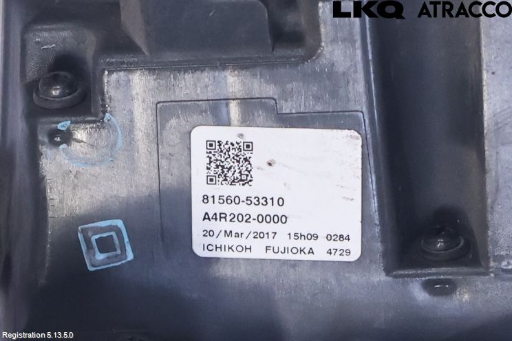 Lexus IS 250/350 14-20 Bakljus Vänster