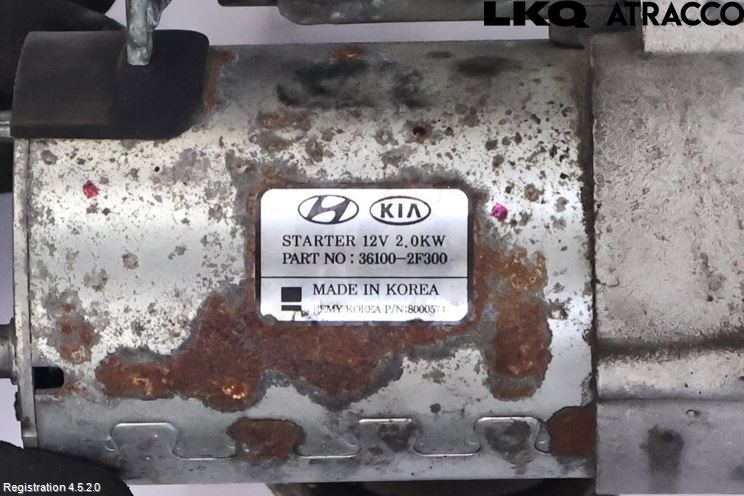 Kia SPORTAGE (QL) 16-21 Startmotor Diesel