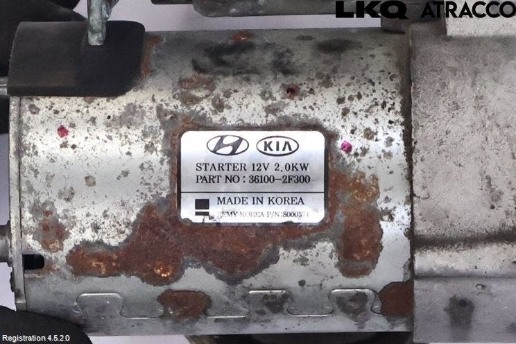 Kia SPORTAGE (QL) 16-21 Startmotor Diesel