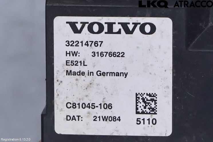 Volvo V90 17->> Styrenhet Baklucka