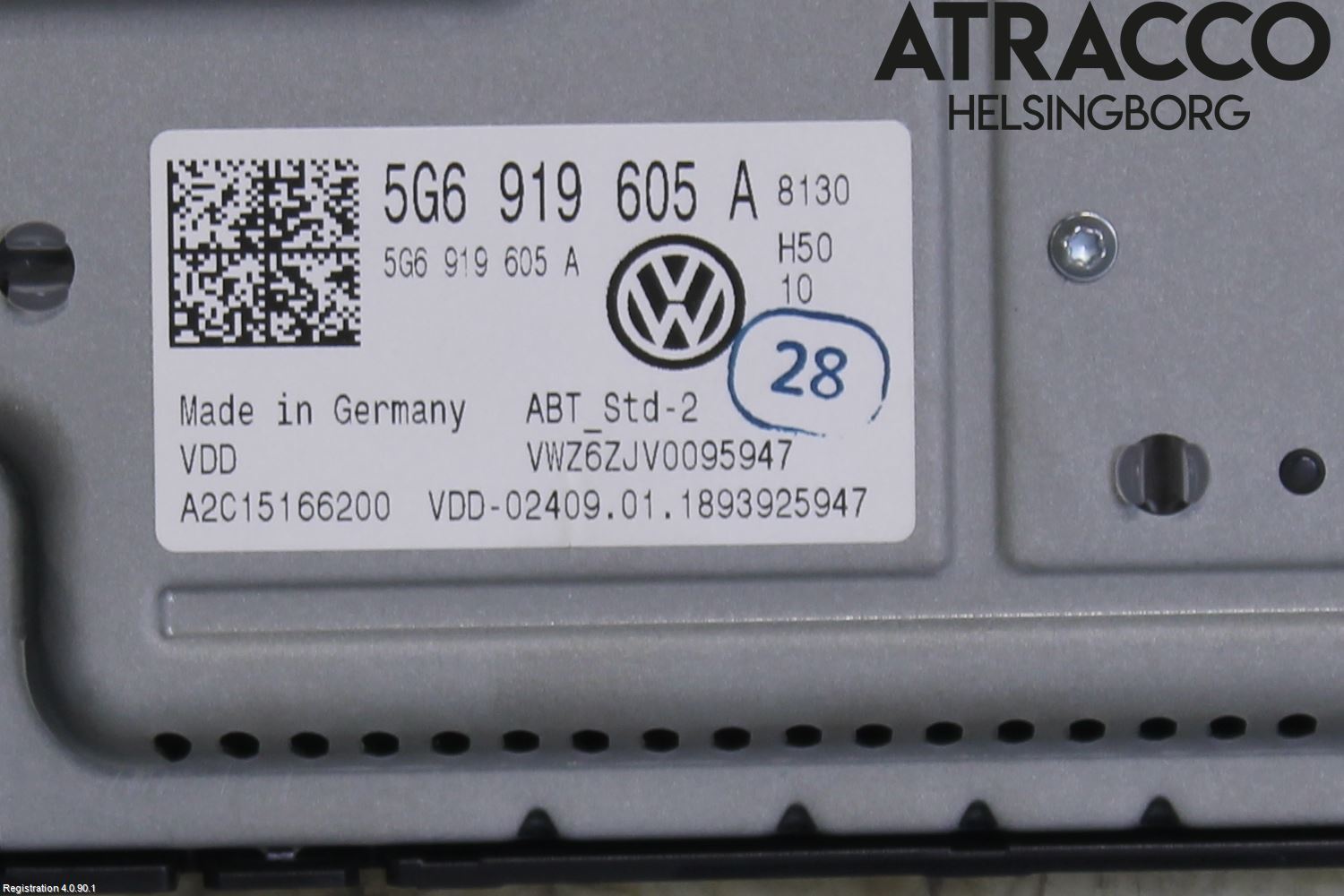 Volkswagen VW GOLF / E-GOLF VII 13-20 Multifunktionsdisplay
