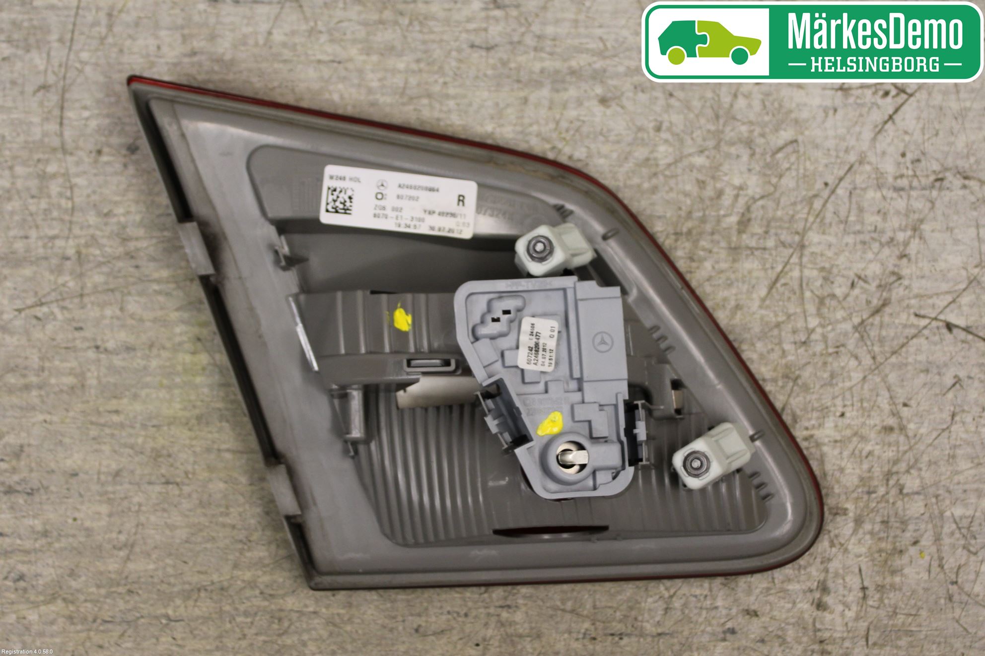 Mercedes-Benz MB B-KLASS (W246/W242) 12-19 Bakljus Lucka Hö