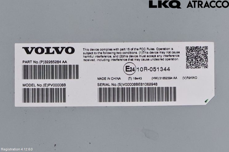 Volvo V60 CROSS COUNTRY 19- Radio-Stereo Förstärkare