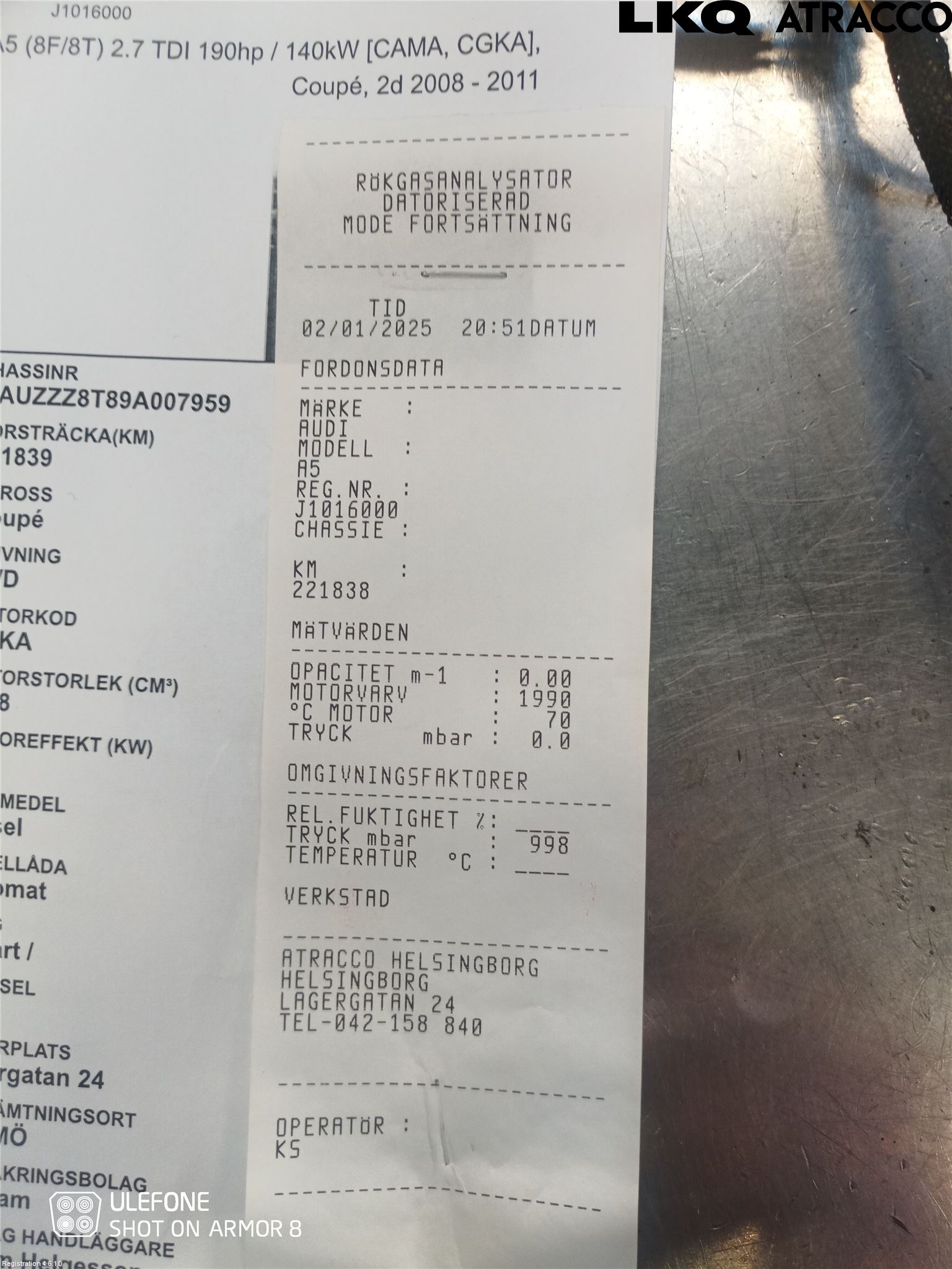 Audi A5 07-16 Motor Diesel