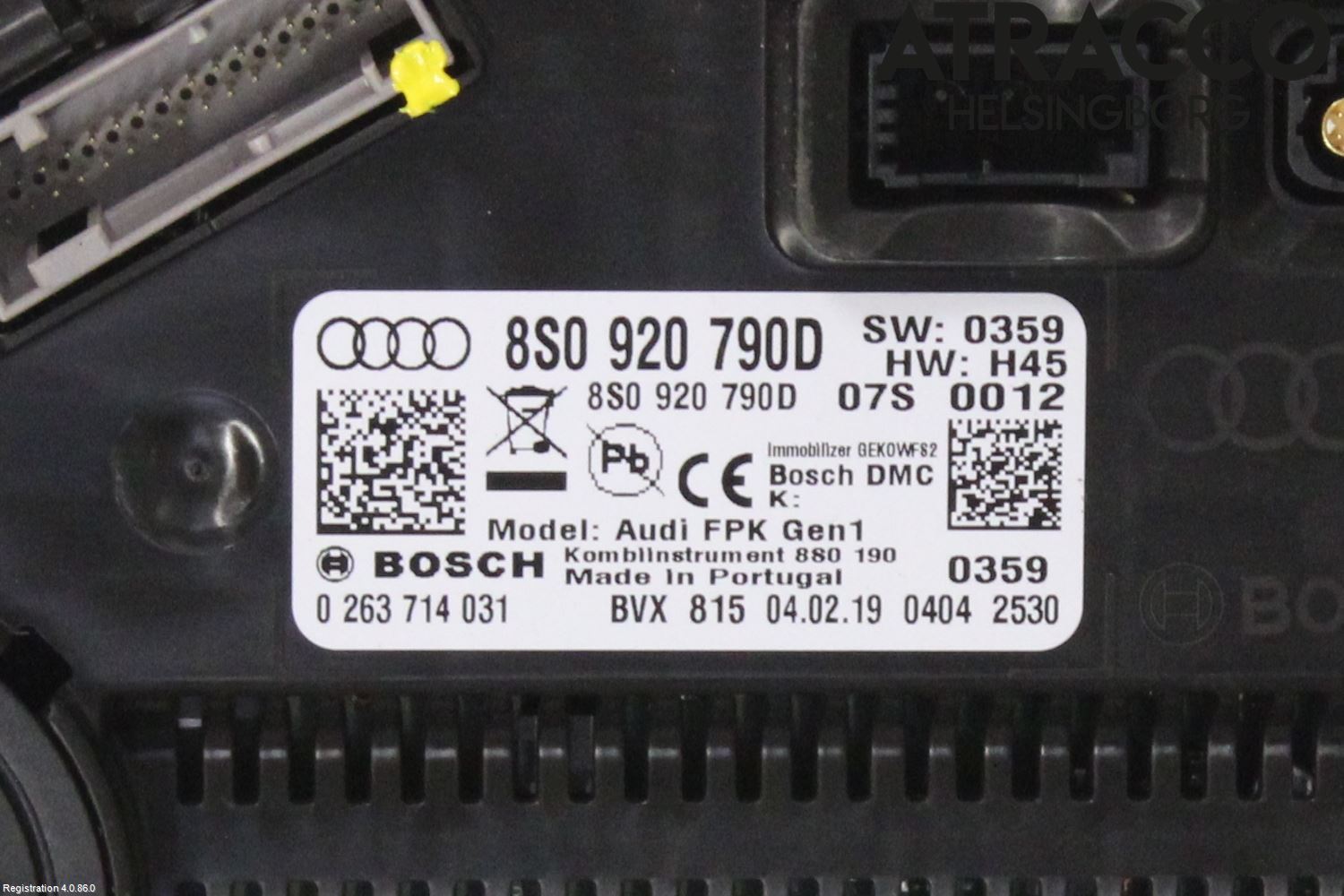 Audi TT/TTS/TT RS 15- Instrument Komb