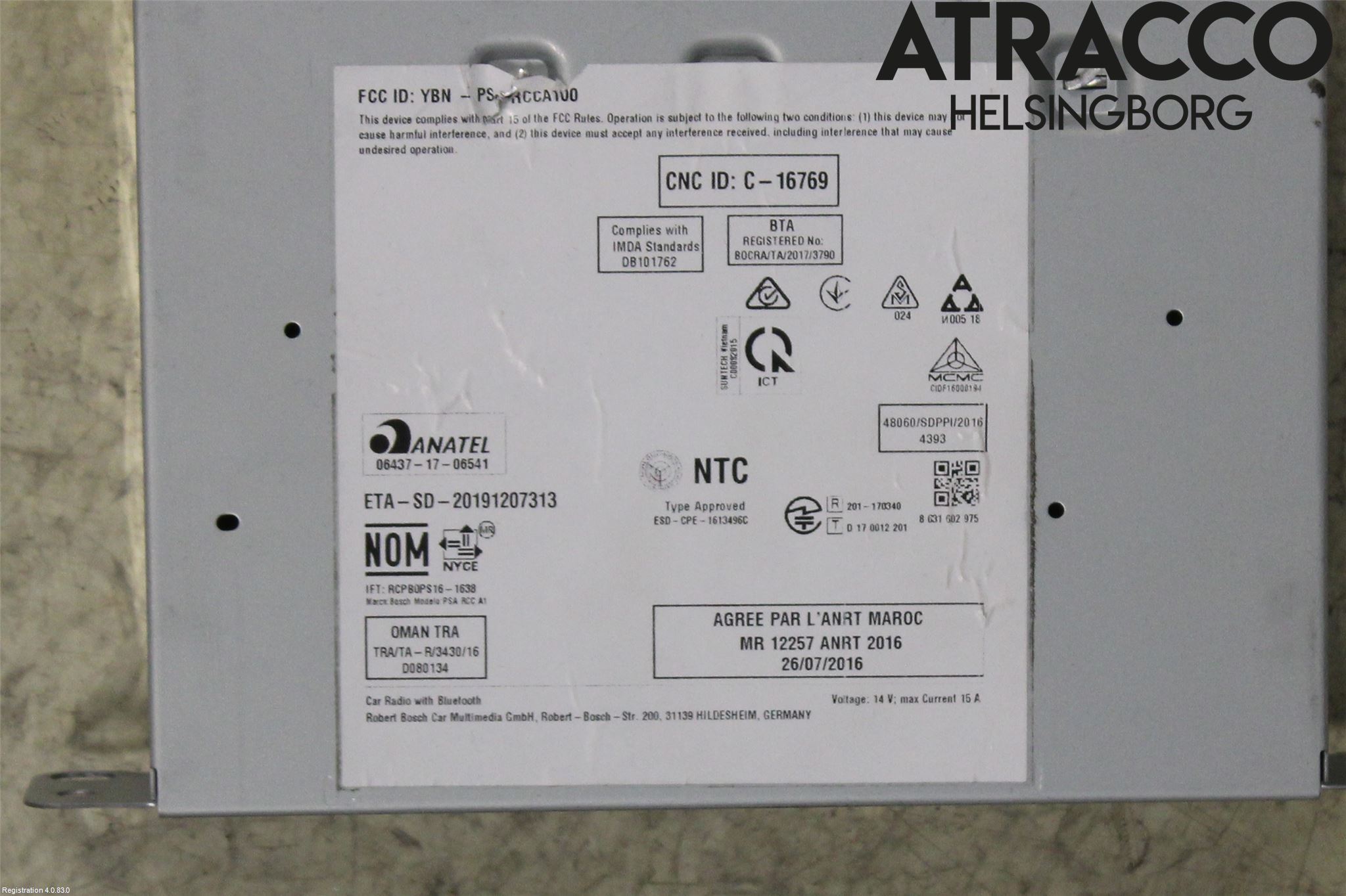 Peugeot 208/E-208 20- Radio