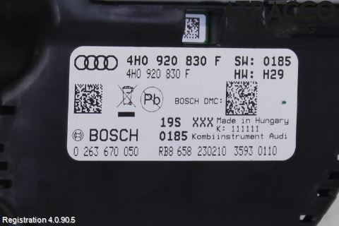 Audi A8/S8 4H 10-17 Instrument Komb