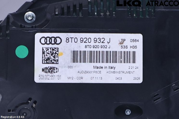 Audi A5 07-16 Instrument Komb