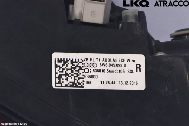 Audi A5 17- Bakljus Höger