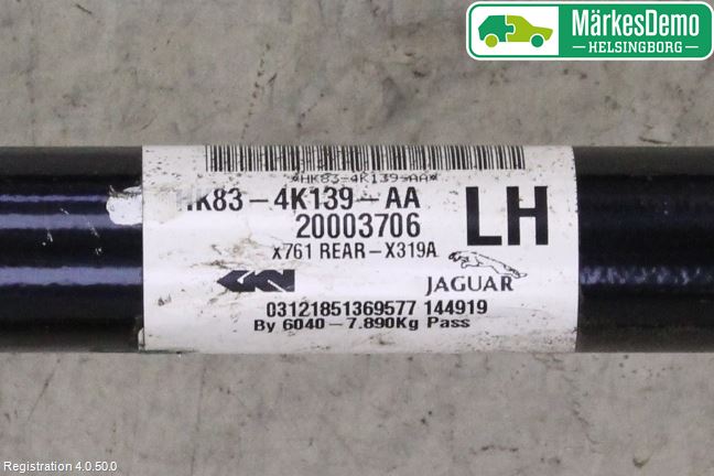 Landrover RANGE ROVER VELAR (L560) 17- Drivaxel Bak Vänster