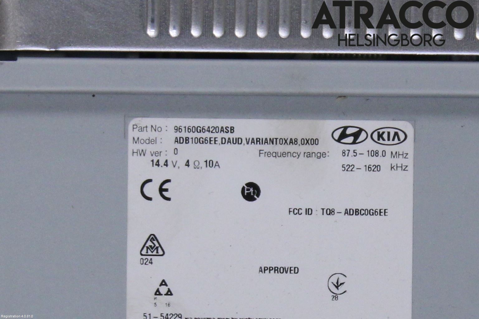 Kia PICANTO 17- Cd Radio - Multimediapanel