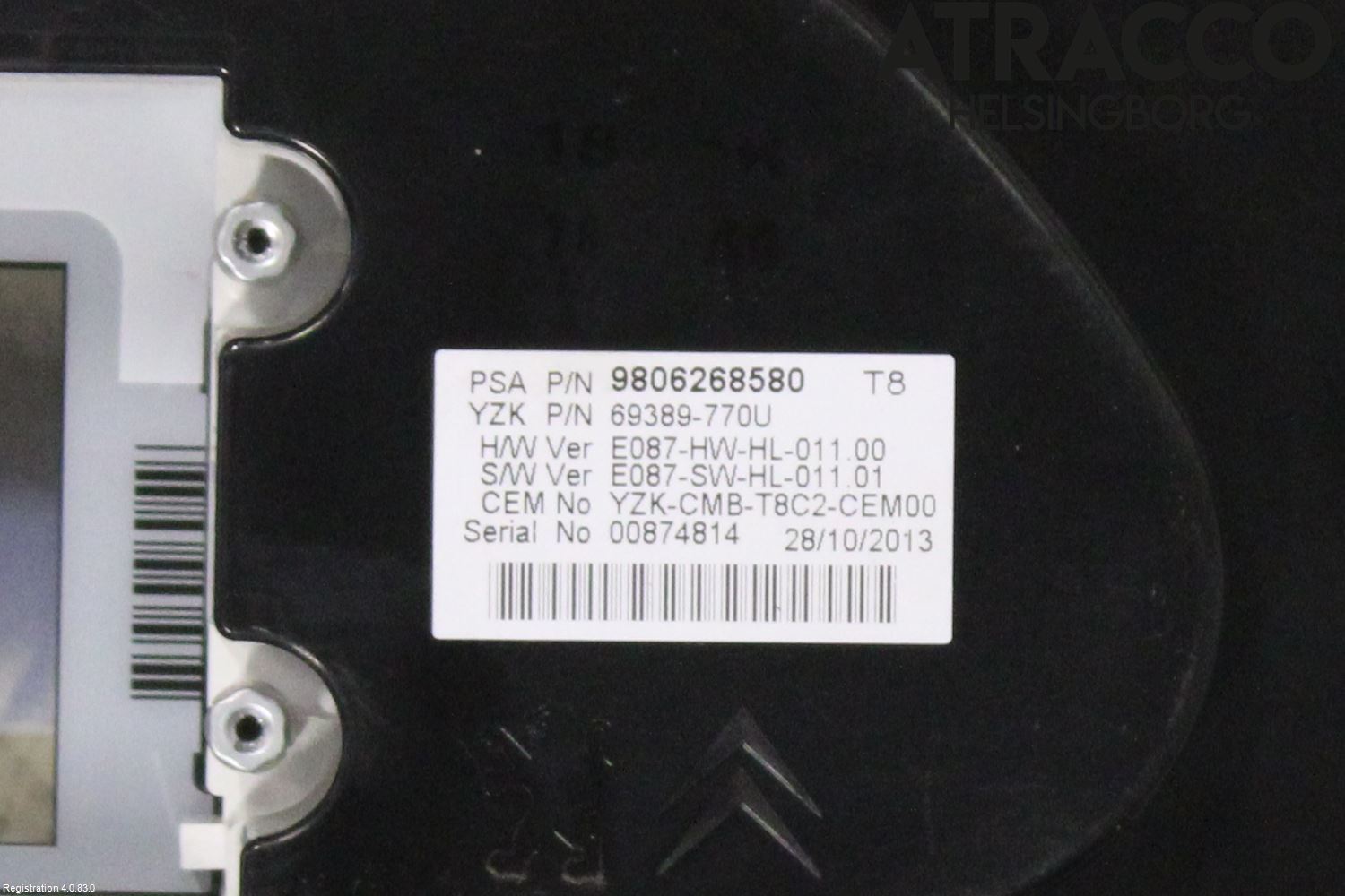Peugeot 3008 09-16 Instrument Komb