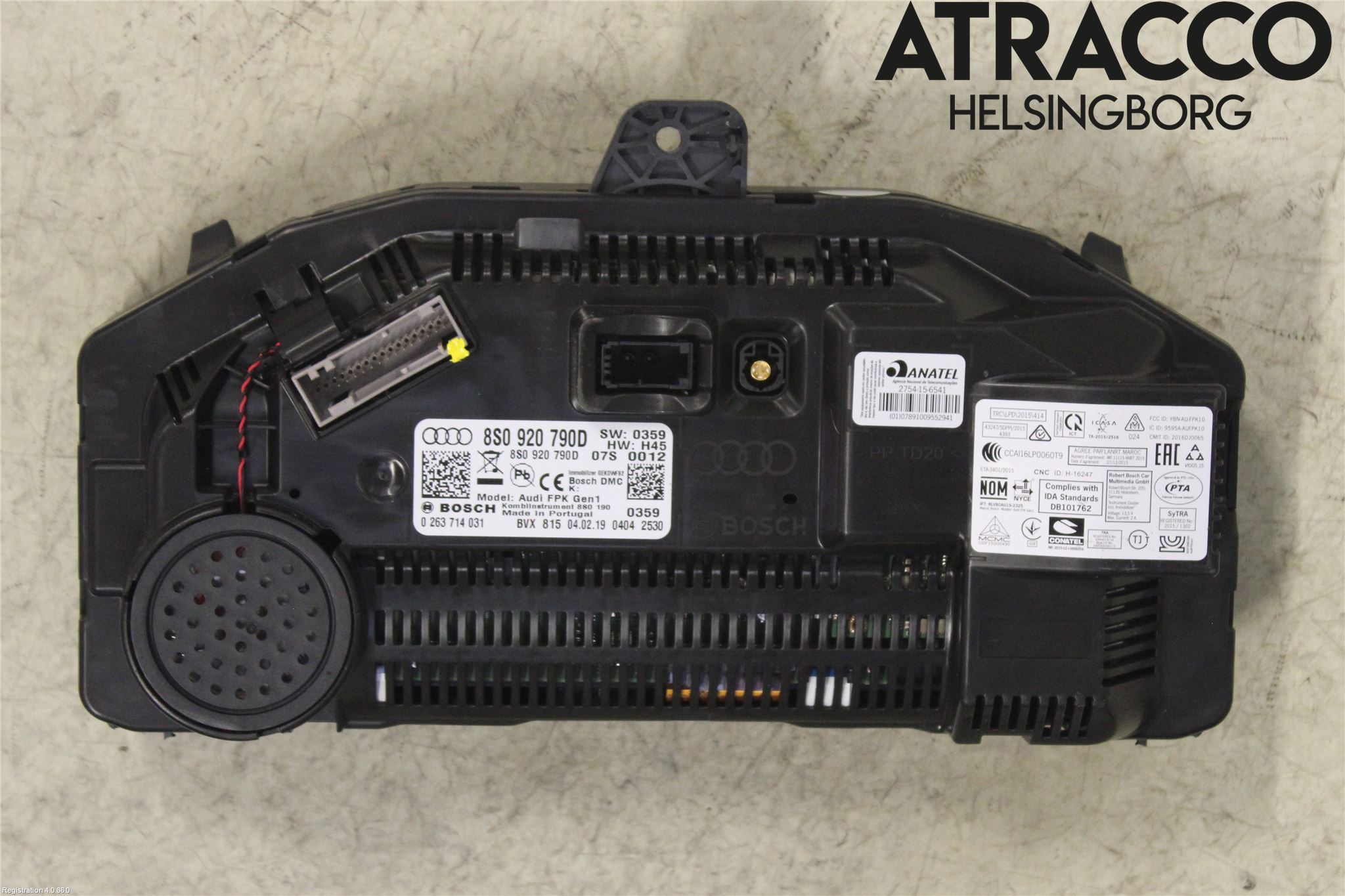 Audi TT/TTS/TT RS 15- Instrument Komb