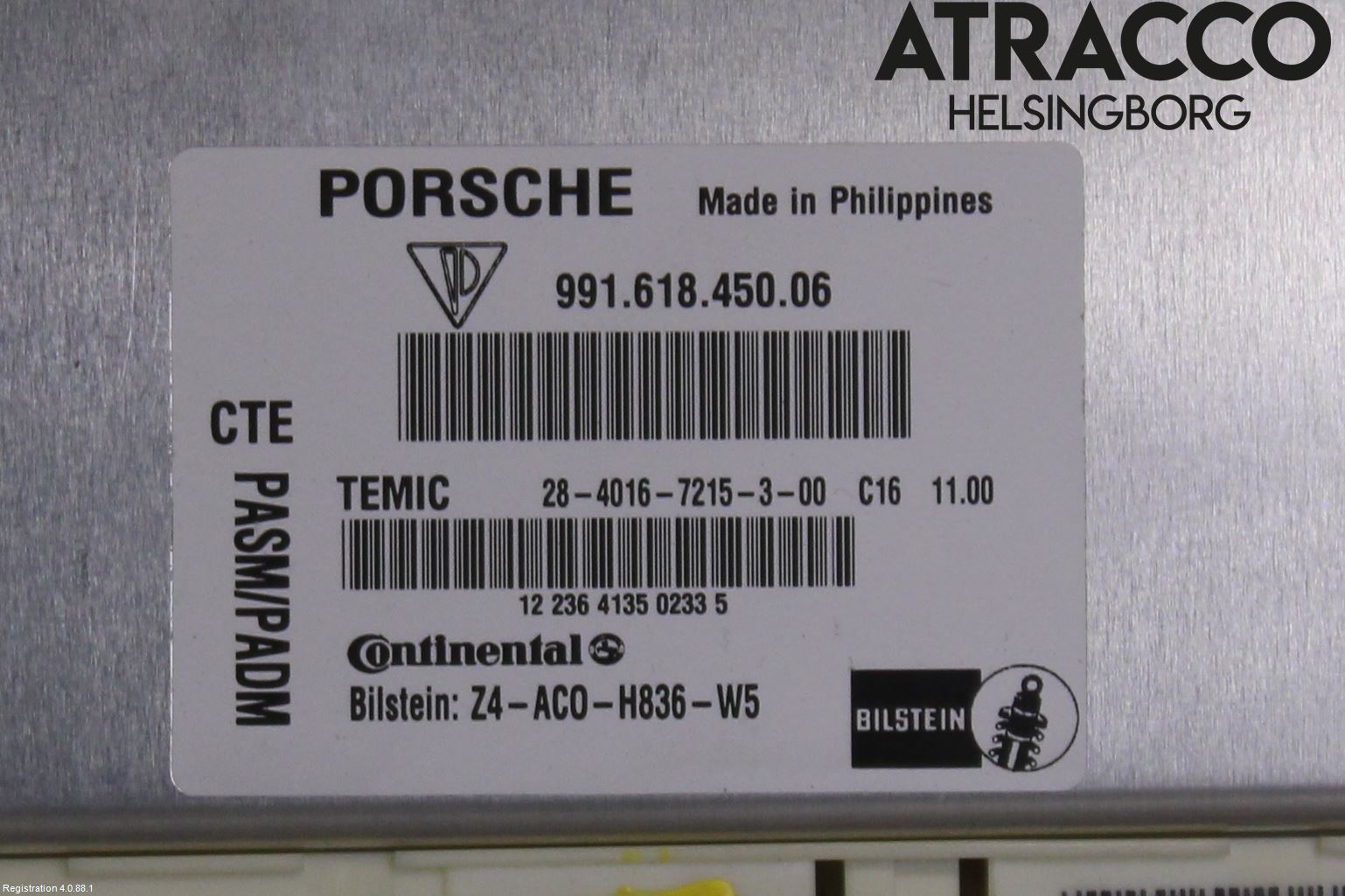 Porsche 911 64- Styrenhet Fjädring