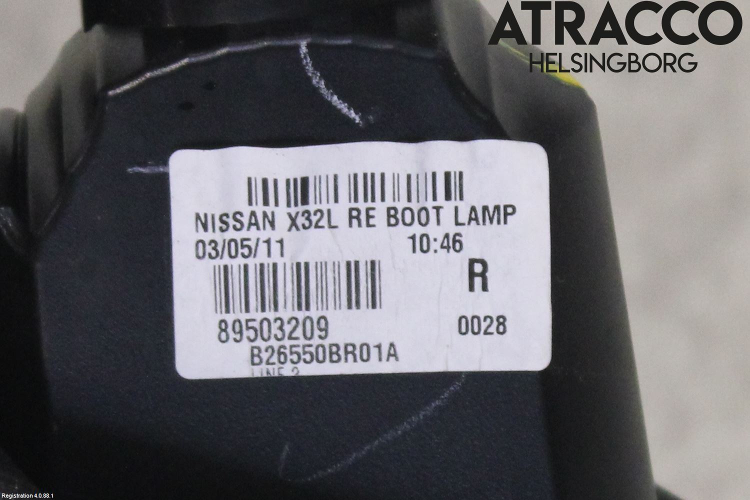 Nissan QASHQAI 10-14 Bakljus Lucka Hö