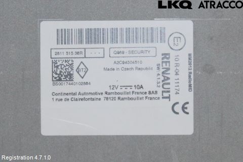 Renault CAPTUR 13-19 Radio