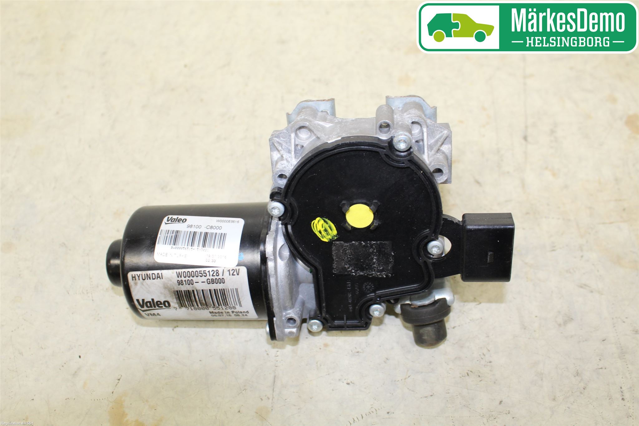 Hyundai i20 GB 15-20 Torkarmotor Vindruta