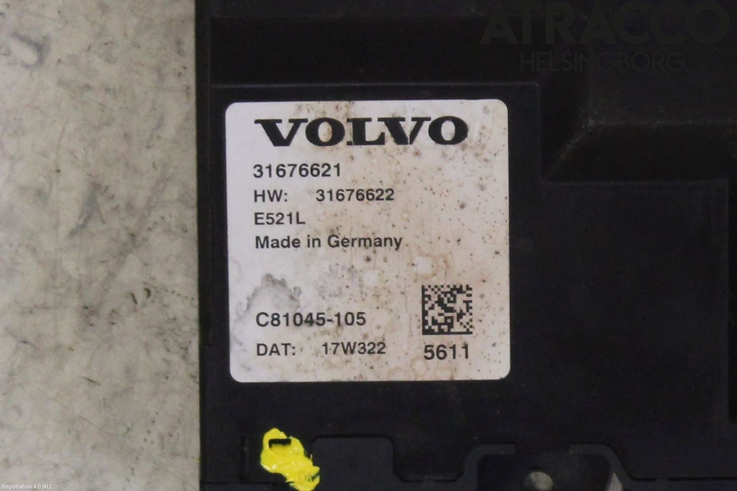 Volvo V90 17->> Styrenhet Baklucka