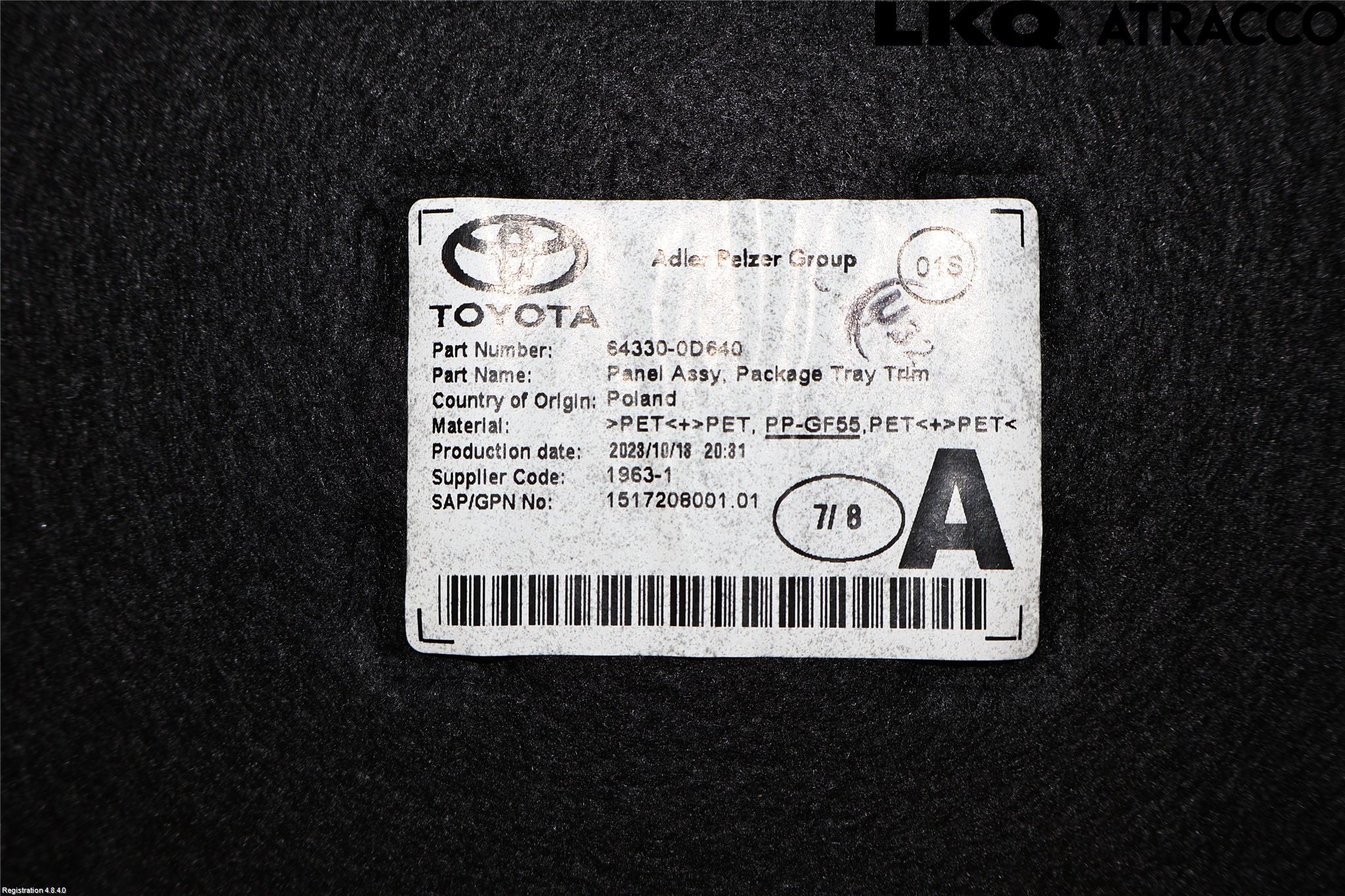 Toyota YARIS XP21 20- Hatthylla