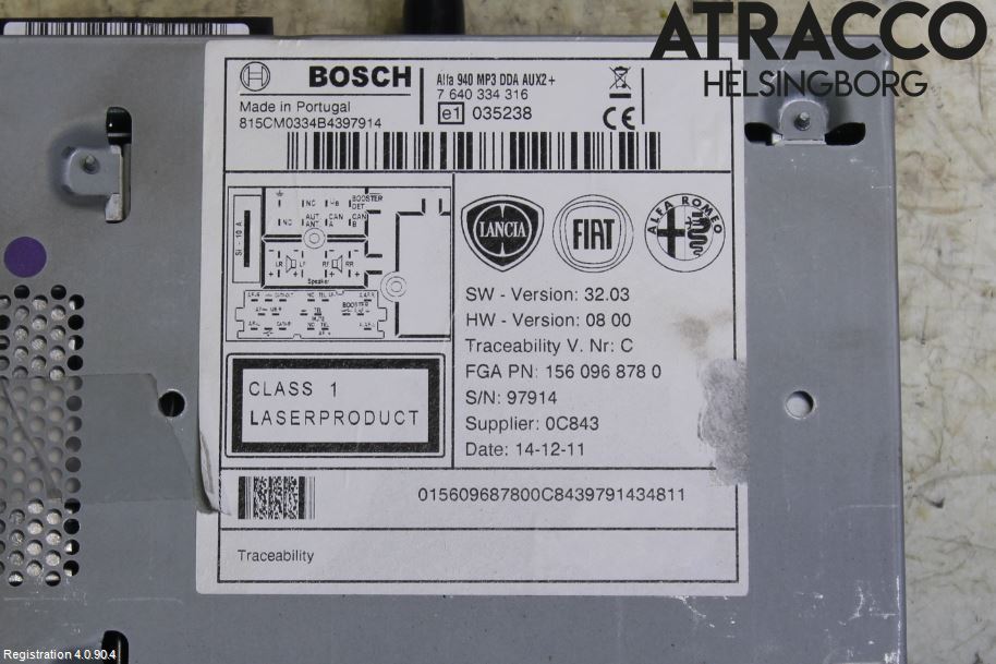 Alfa GIULIETTA Cd Radio - Multimediapanel