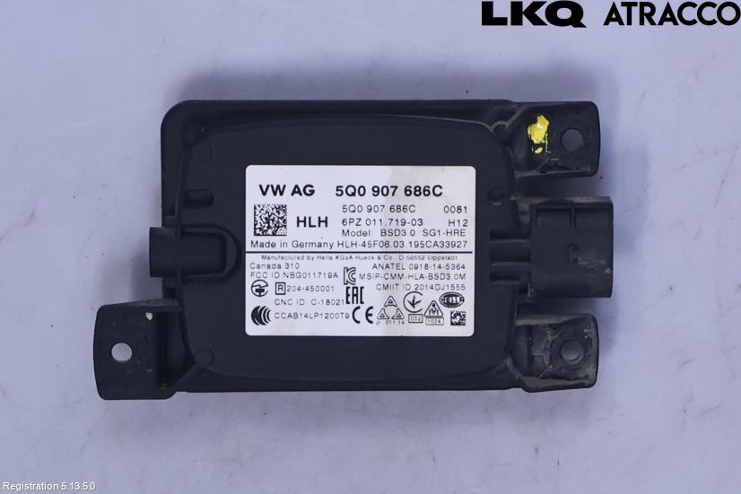 Volkswagen VW GOLF / E-GOLF VII 13-20 Sensor Aktivt Kollisionsskydd