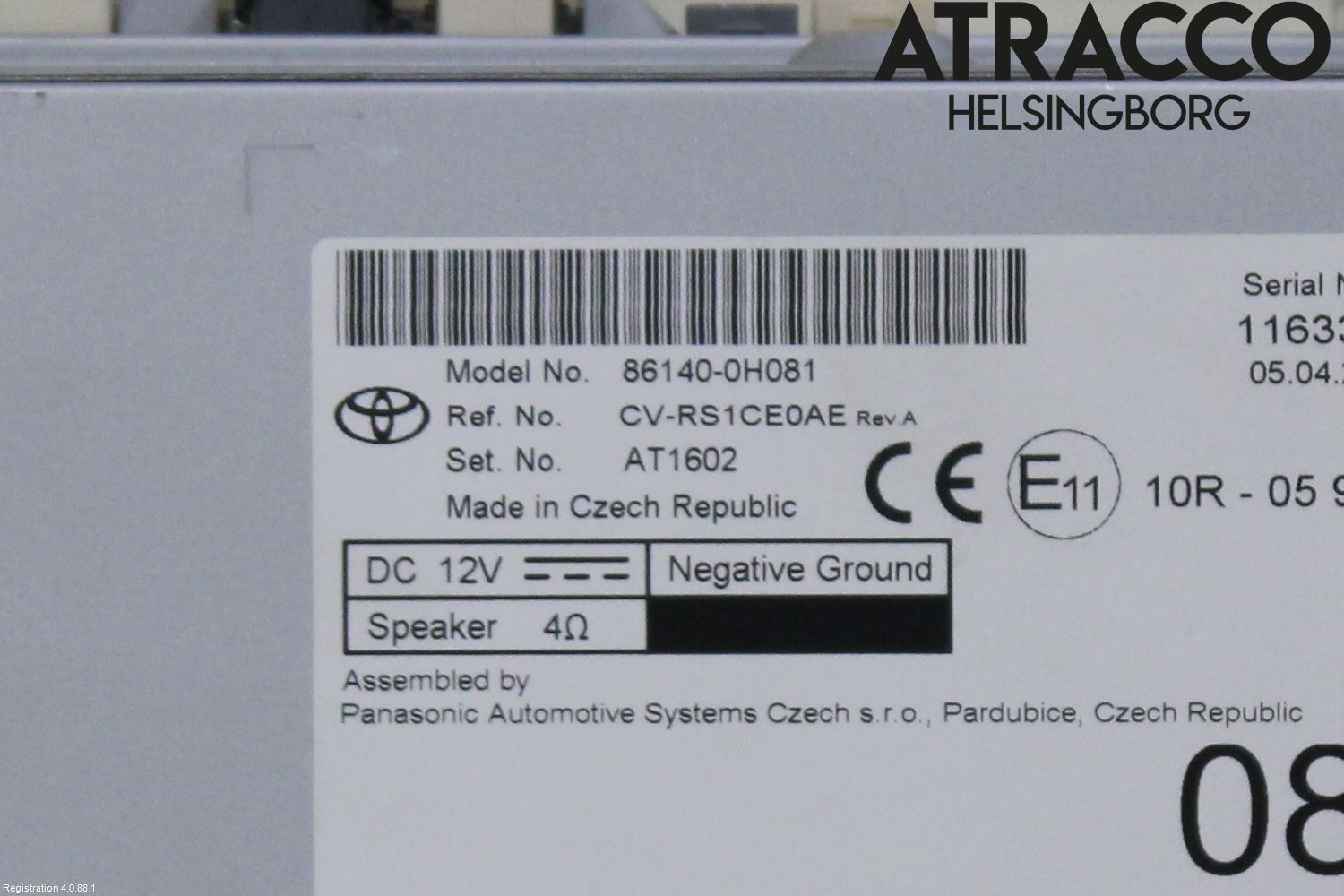 Toyota AYGO X AB70 22- Cd Radio - Multimediapanel