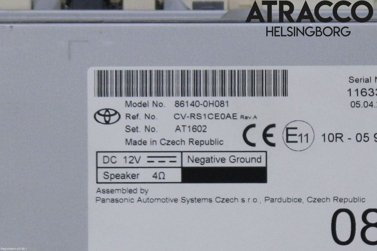 Toyota AYGO X AB70 22- Cd Radio - Multimediapanel